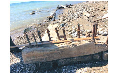 Shipwreck pieces wash ashore in Huron-Kinloss