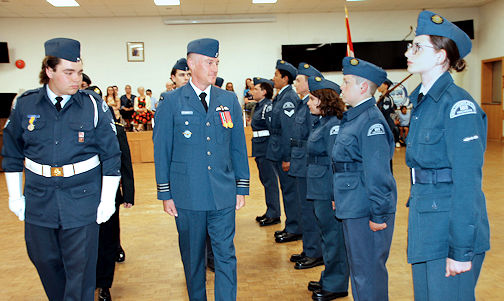 Former Kincardine Air Cadet is reviewing officer at annual inspection