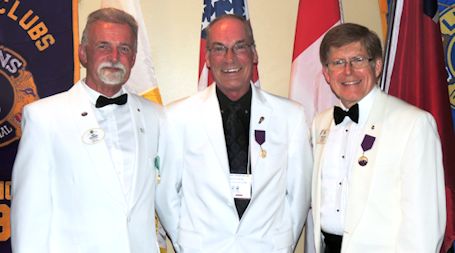 Tiverton Lion Brent Crawford receives leadership medal