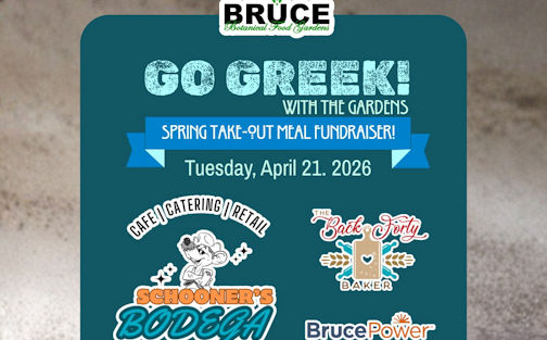 ​Bruce Botanical Food Gardens, Schooner's Bodega hosting take-out meal fund-raiser
