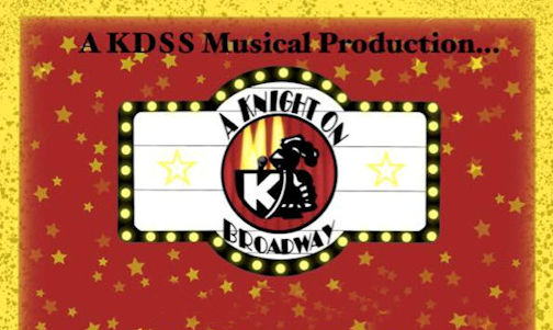 ​KDSS students in rehearsals for "A Knight On Broadway" at Kincardine Arts Centre