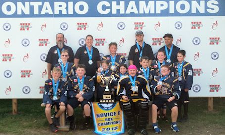 Novice Outlaws lacrosse team claims provincial gold