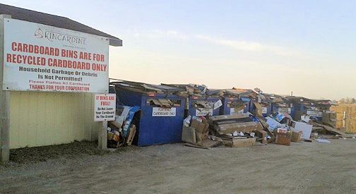 Kincardine removes cardboard-recycling bins beside Beef Way