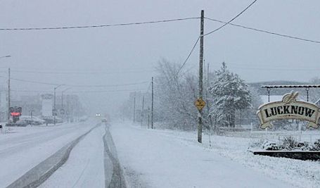 Heavy snowfall hits Kincardine area on the weekend