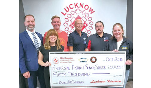 Lucknow Kinsmen donate $50,000 to fund-raising campaign for enhancements at new KDSS