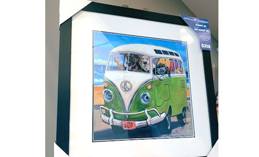 "Hang Loose - Dogs in Van" is next print in Kincardine Hospital Auxiliary fund-raiser