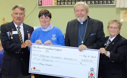 Kincardine Legion presents donations; and Legion Corner
