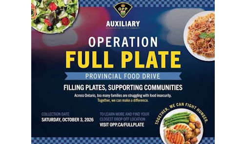 OPP auxiliary launches province-wide food drive to support local communities