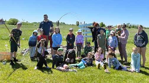 Ripley junior horticulturalists plant their garden patch at Bruce Botanical Food Gardens