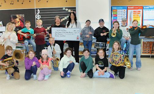 Ripley-Huron Legion donates to Ripley school music program