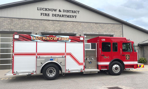 Lucknow firefighters respond to truck fire on Highway 21 south of Kingsbridge