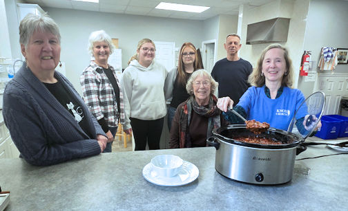 ​About 50 people enjoy wieners and beans meal at Knox Church in Kincardine
