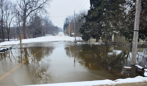 ​Detour in place for Bruce County Road 15 in Pinkerton, due to flooding
