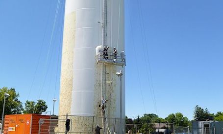 Tiverton news correspondent tours the village water tower project