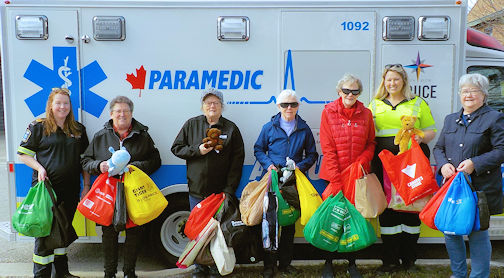 Bervie W.I. donates comfort packs, fidget muffs to Bruce County Paramedics