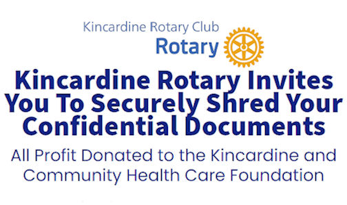 Kincardine Rotary Club hosting shred-it event with proceeds to Kincardine Hospital project