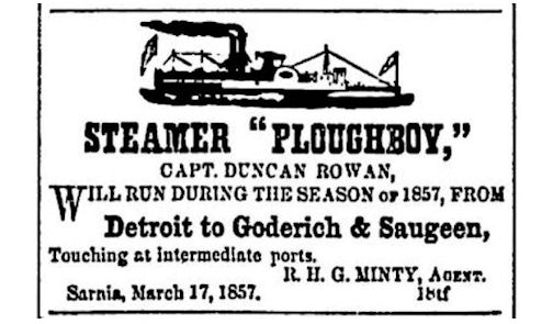 Bruce County Memories: Steamer "Ploughboy" comes to town — a boon to Bruce County