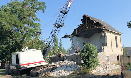 Old Clarke Church on 12th of Huron Township, demolished