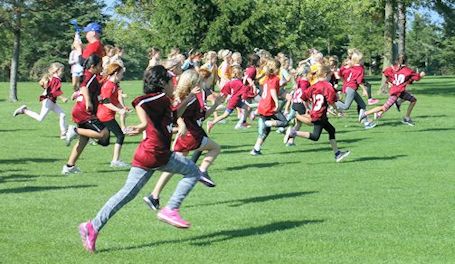 Warm, sunny weather for elementary school cross-country meet at Ainsdale