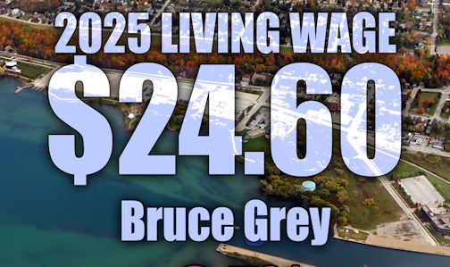 ​Living wage rises to $24.60 per hour in Bruce-Grey
